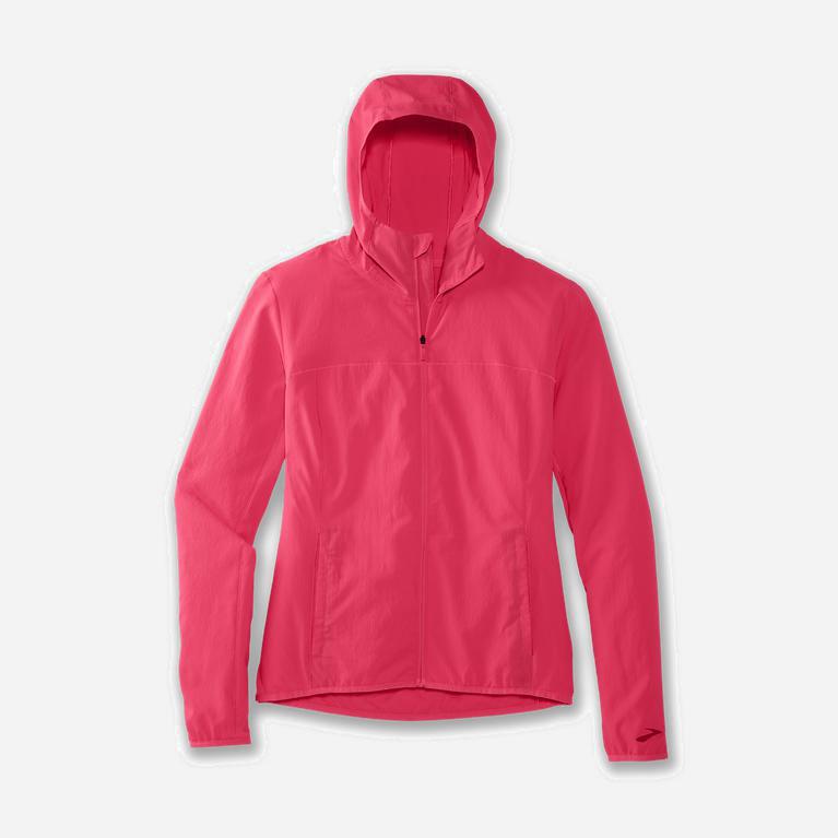 Brooks Canopy Israel - Women's Running Jackets - Fluoro Pink (42379-CNDL)